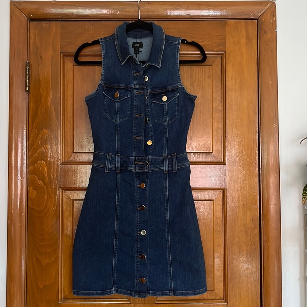 River Island Denim Dress Size 6 NWT